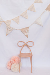 Linen and Lace Bunting. wedding bunting. wedding pendants. christening bunting. birthday bunting.