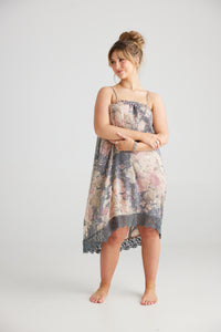 Blossom Rose dress. Charcoal Rose