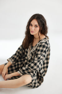 Chelsea Black Plaid dress.