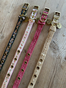 Walk in Style Dog Collar - Pink Floral