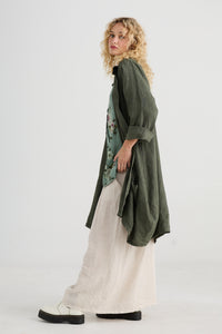 Harper Lee Linen jacket. Khaki