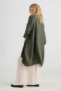 Harper Lee Linen jacket. Khaki