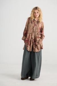 Lucille Linen pants. Khaki