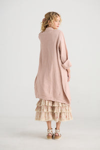 Harper Lee Linen Jacket, Tearose