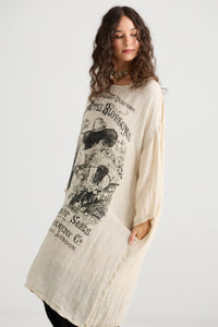 Secret Garden Linen Gauze dress.