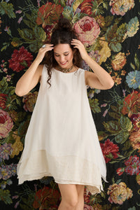 Arabesque Dress. Cream