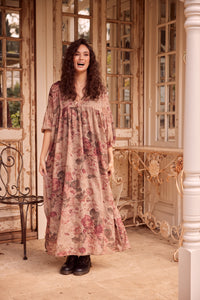 Arcadia Maxi dress. Antique Rose