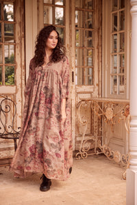 Arcadia Maxi dress. Antique Rose