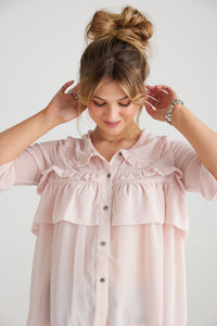 Isabella blouse/jacket. Ballerina Pink