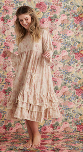 Cymbeline Ruffled dress. Faded Rose