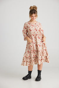 Cymbeline  Ruffled dress. Red Rose