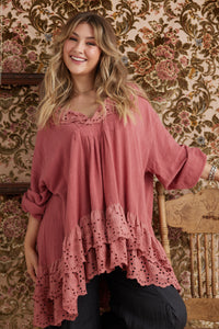 Florizel top.. Antique Rose