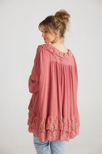 Florizel top.. Antique Rose