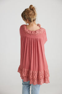 Florizel top.. Antique Rose