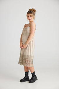 Marisol Lace edged dress.  Sandcastle