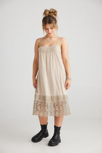 Marisol Lace edged dress.  Sandcastle