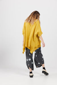 Sorrento Linen  top. Sunflower