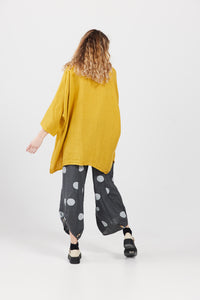 Sorrento Linen  top. Sunflower