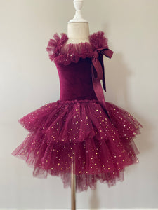 Clara Ballerina childs tutu dress. Cherry red