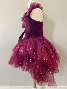 Clara Ballerina childs tutu dress. Cherry red