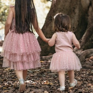 Star Tulle tutu romper. Pink