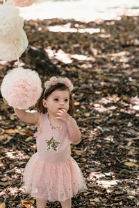 Star Tulle tutu romper. Pink