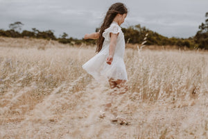 Graceful Heart tulle dress. White.