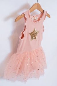 Star Tulle tutu romper. Pink