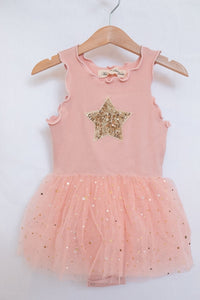 Star Tulle tutu romper. Pink