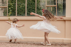 Aurora Fairy dress . Ivory.