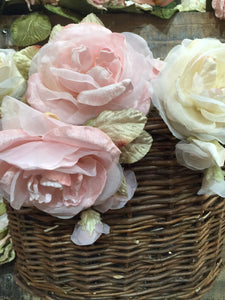 Peony Rose, Velvet Peony rose, Millinery Flower.