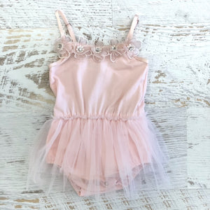 Baby Ballet Romper. Ballerina Pink.