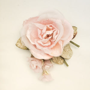 Peony Rose, Corsage, Millinery Rose, Velvet Rose