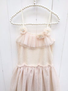 Giselle tutu dress. peach.