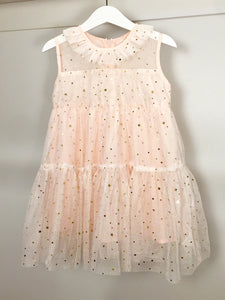 Twinkle Twinkle Little Star dress . Pale pink.