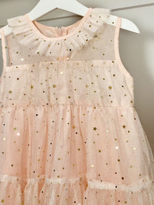 Twinkle Twinkle Little Star dress . Pale pink.