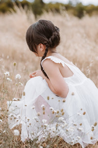 Aurora Fairy dress . Ivory.