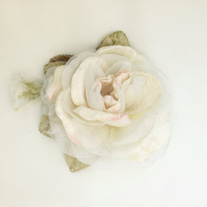 Peony Rose, Velvet Peony rose, Millinery Flower.