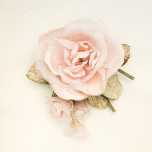 Peony Rose, Velvet Peony rose, Millinery Flower.