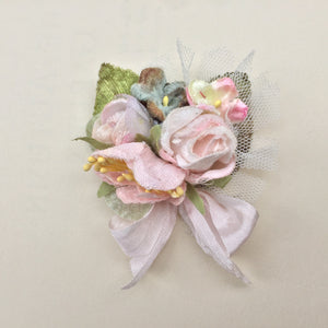 Rosebud  Posy slide/brooch