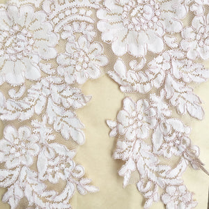 scalloped corded lace. marie antoinette pink