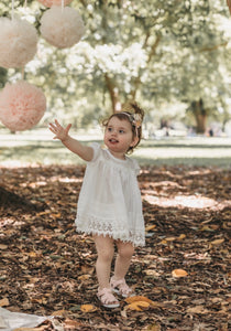 Sugarplum Heirloom Dress. Ivory