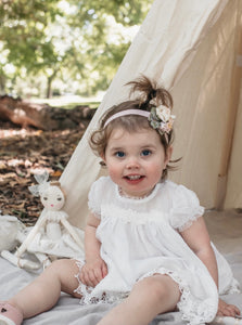 Sugarplum Heirloom Dress. Ivory