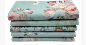 Rose and Violet`s Garden fabric. Songbird.