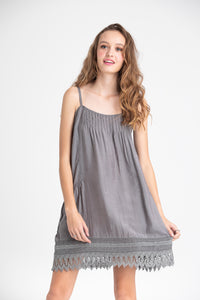 Amelie Lace edged cotton slip.