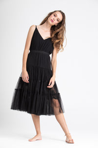 Ariette Tulle Tutu in Midnight Black.