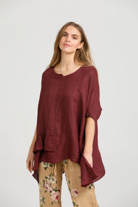 Sorrento linen top. Wine