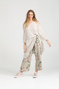 Eva Linen  floral pants   Seamist