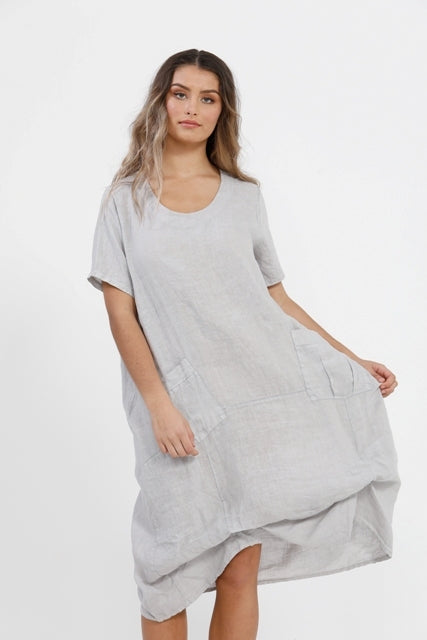 Pale grey outlet dress