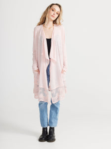 The Poet Cardigan. Blush